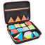 Speed Cube Storage Case Bag Holds 12+ Different Types Cube Retro Brain Teaser Fidget Toy. Carrying Holder with Mesh Pocket - Slobuy