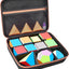 Speed Cube Storage Case Bag Holds 12+ Different Types Cube Retro Brain Teaser Fidget Toy. Carrying Holder with Mesh Pocket - Slobuy
