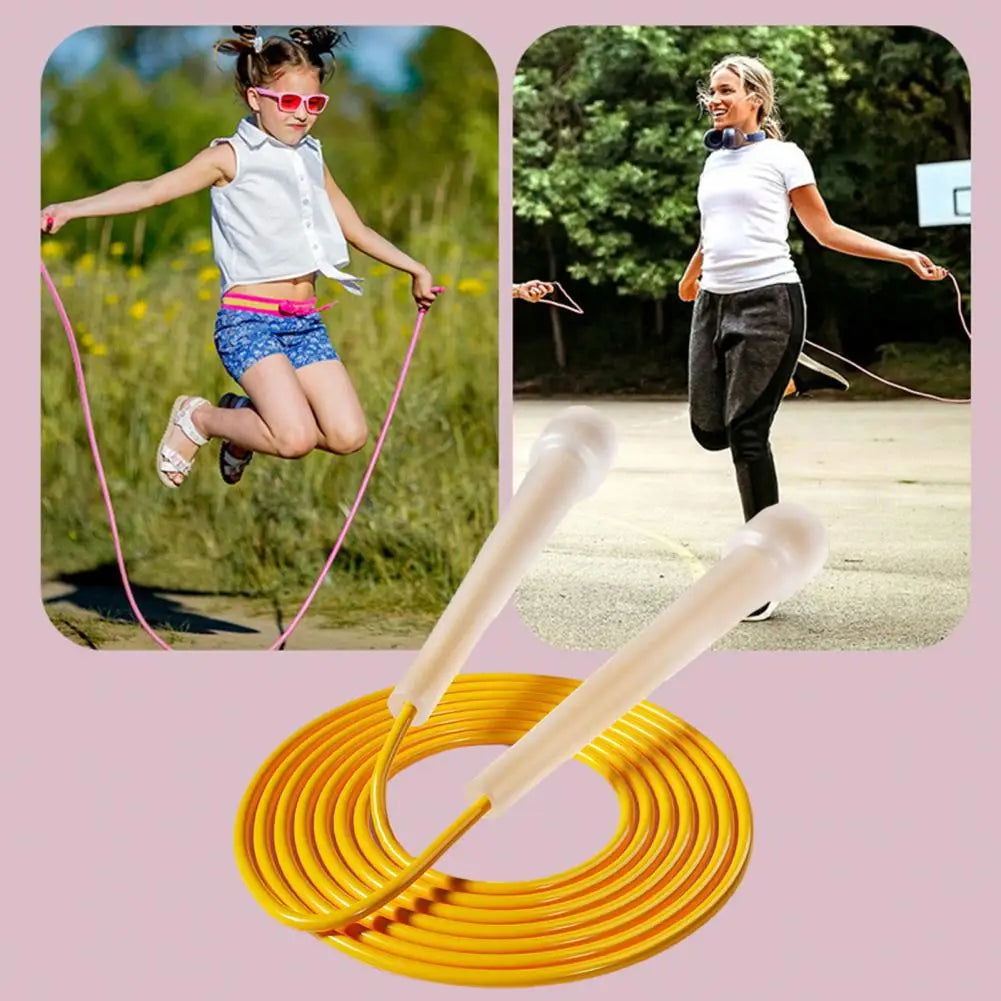 Speed Skipping Rope with Ergonomic Handle Length Adjustable Indoor Outdoor Jump Rope Weight Loss Fitness Equipment Home Gym 줄넘기 - Slobuy