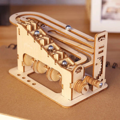 Spiral Marble Run 3D Wooden Puzzles for Adults and Teens DIY Model Building Kits with Mechanical Puzzles  - Slobuy