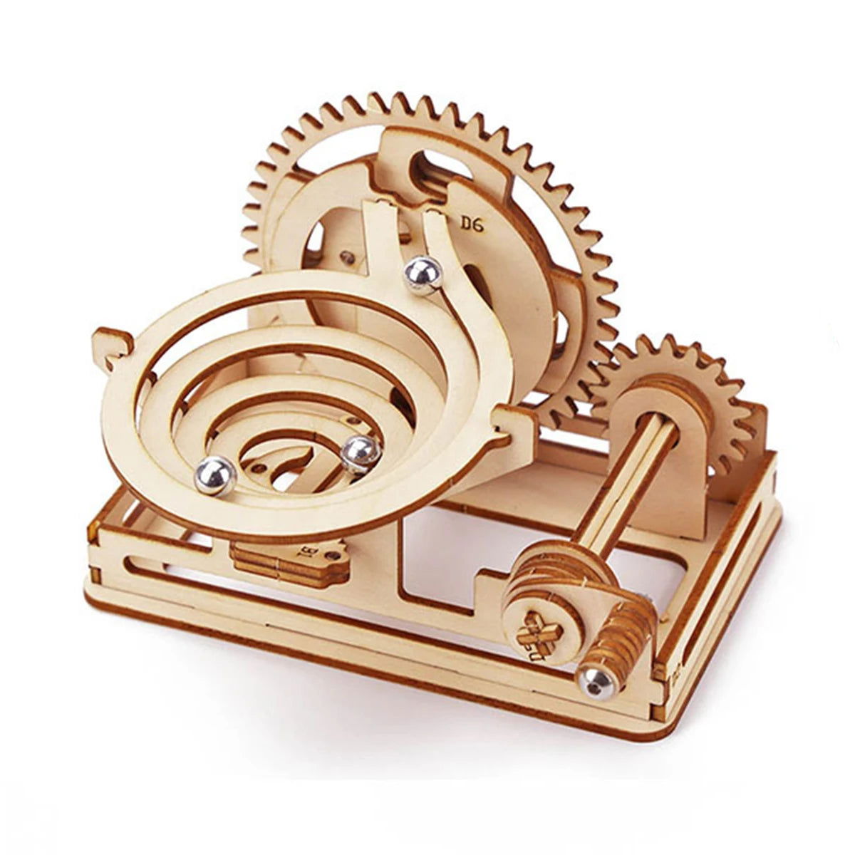 Spiral Marble Run 3D Wooden Puzzles for Adults and Teens DIY Model Building Kits with Mechanical Puzzles  - Slobuy