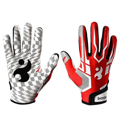 Sport Gloves Adult Youth Breathable Anti-slip Full Finger Silicone Baseball American Football Gloves Adjustable Wristband Gloves - Slobuy