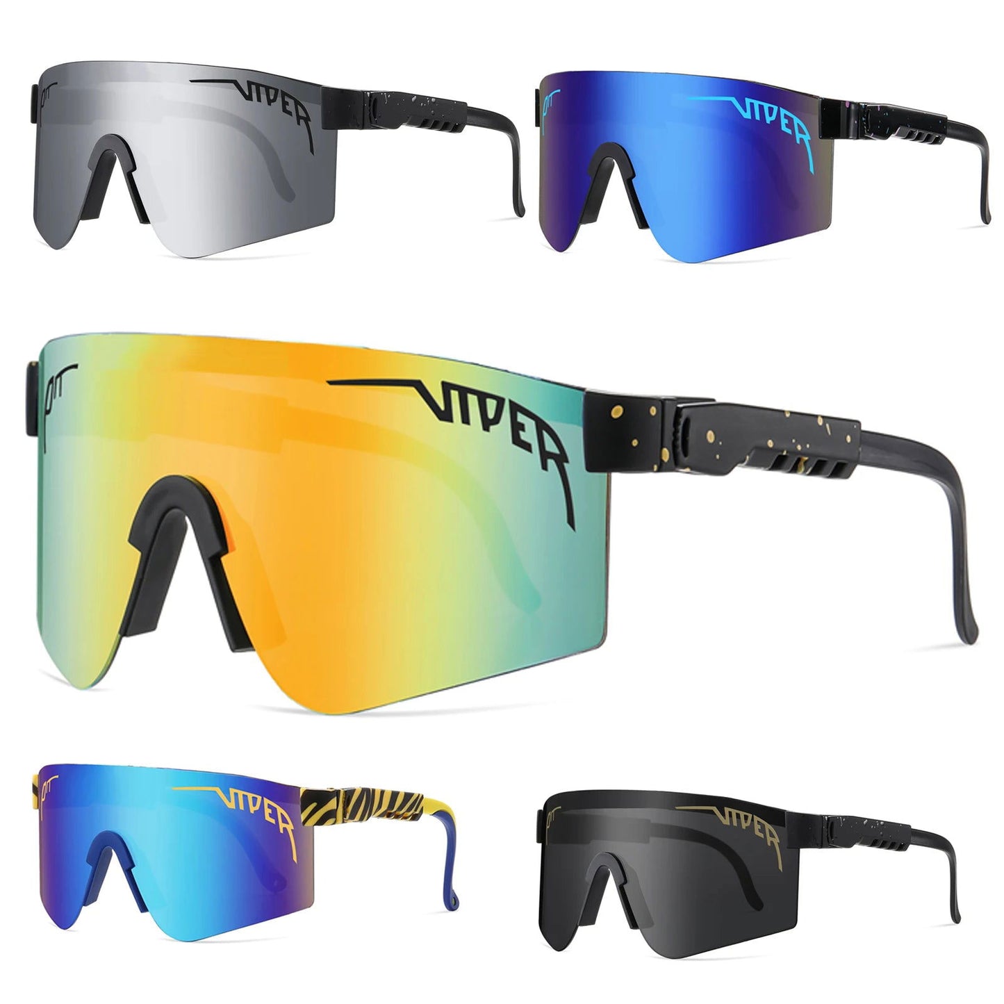 Sport Sunglasses Men NEW Style UV400 Male Eyeglasses Pit Viper Female Sun Glasses Windproof Goggles Women Fashion Eyewear - Slobuy