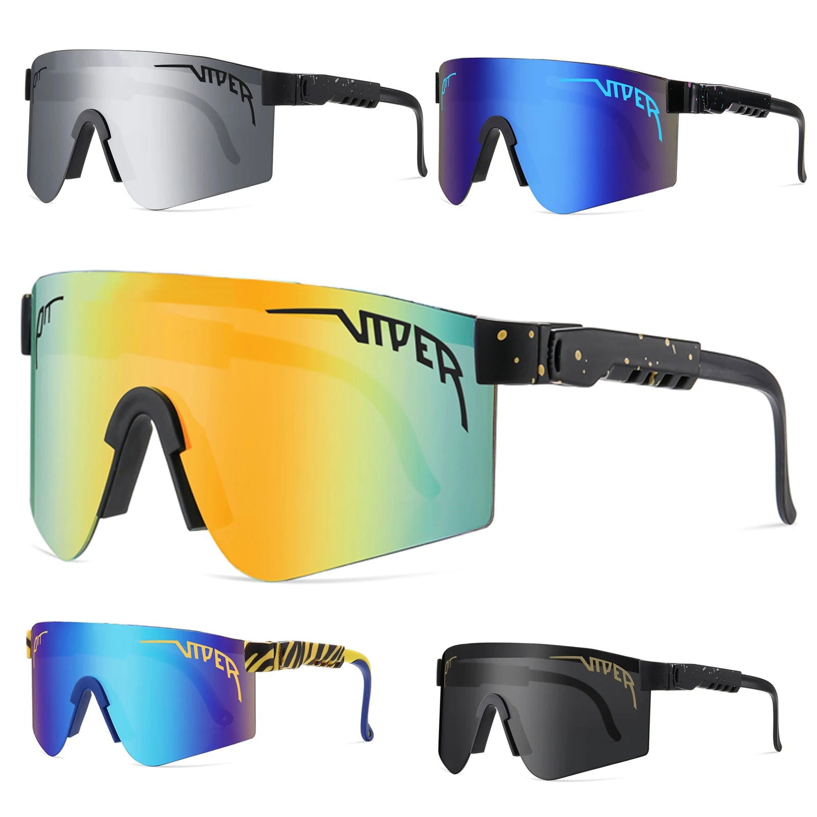 Sport Sunglasses Men NEW Style UV400 Male Eyeglasses Pit Viper Female Sun Glasses Windproof Goggles Women Fashion Eyewear - Slobuy