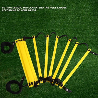 Sports Agility Ladder Football Adjustable Ladder Agility Training Ladder Jumping Fitness Body Coordination Warm-Up Training Tool - Slobuy