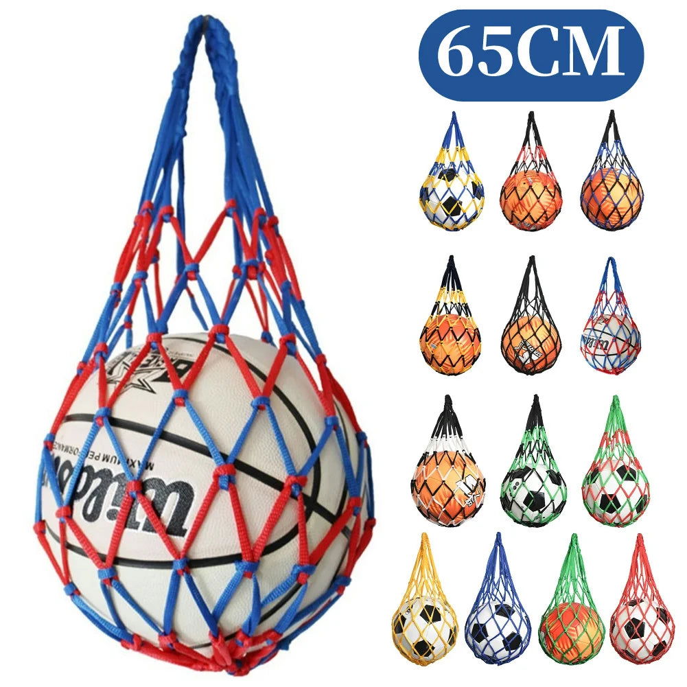 Sports Ball Holder Youth Football Self Trainer Football Net Bag for Carrying Basketball Volleyball Soccer Football Accessories - Slobuy
