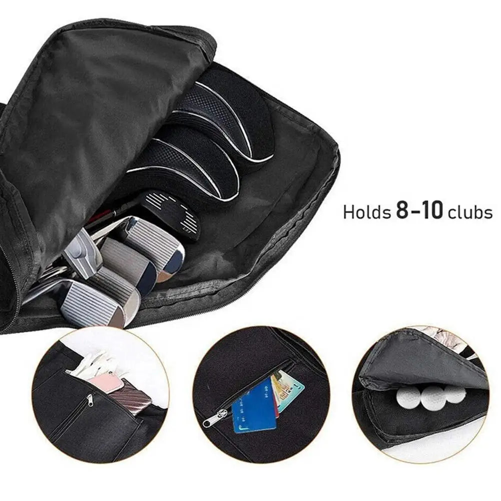 Sports Golf Club Foldable Bags Outdoor Practice Training Portable Storage Lightweight Shoulder Bag Can Hold Complete Unisex - Slobuy