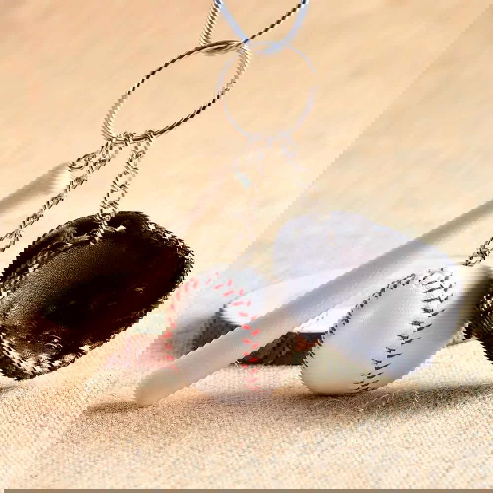 Sports Keychain Table Tennis Pendants Pingpong Bat Ball Baseball Bat Gloves Racket Key Chain Car Key Chain Decor Fans Keyring - Slobuy