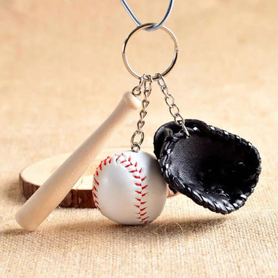Sports Keychain Table Tennis Pendants Pingpong Bat Ball Baseball Bat Gloves Racket Key Chain Car Key Chain Decor Fans Keyring - Slobuy
