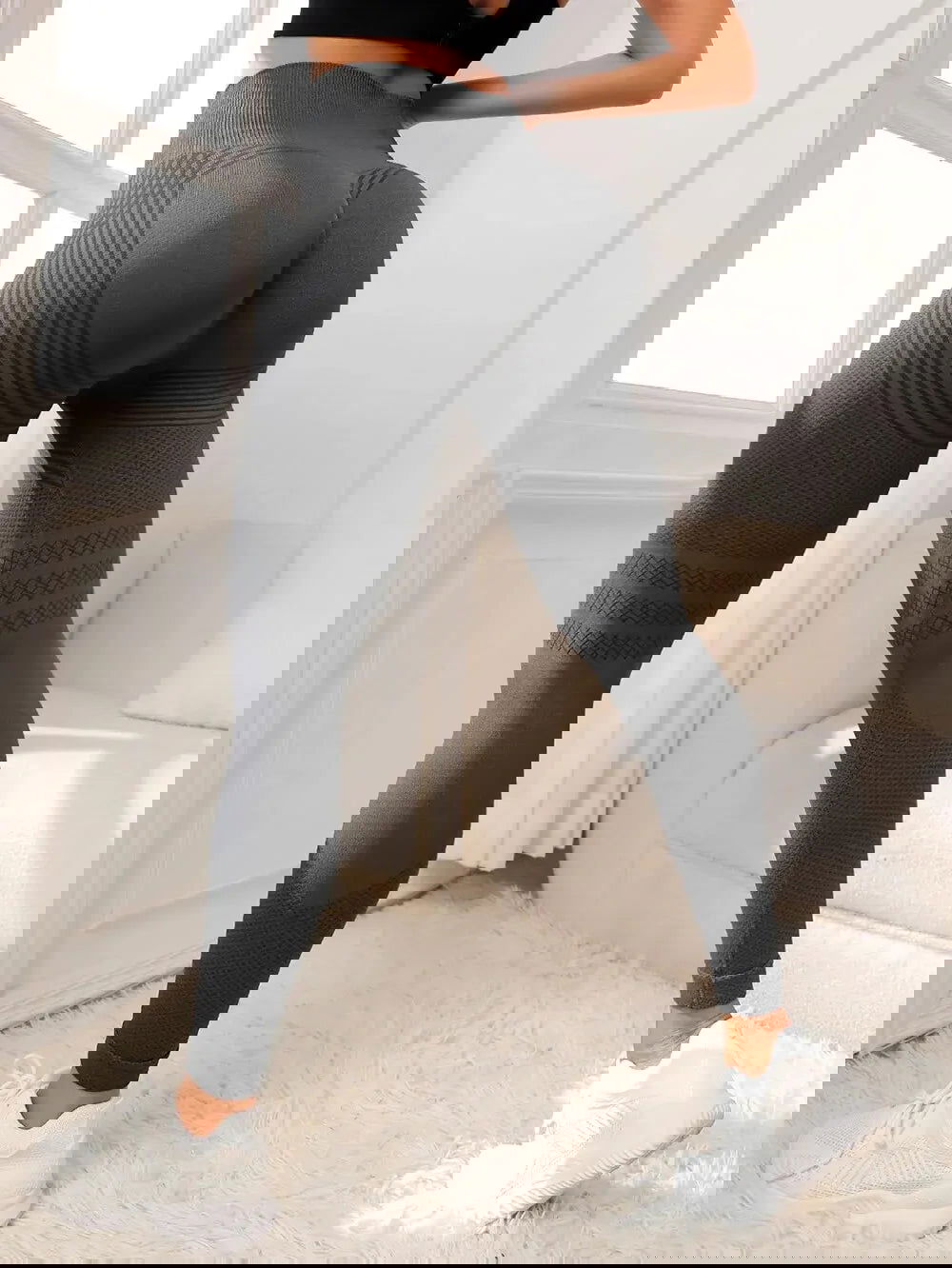 Sports Pants With Sexy Lines Lifting Buttocks Sports Tight Pants Women's High Waisted Elastic Fitness Pants Running Yoga Pants - Slobuy