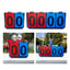 Sports Scoreboard Manual Score Flip Cards Lightweight Score Counter for Baseball Coaches Tennis Ball Basketball Football - Slobuy