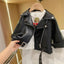 Spring Autumn Boys Leather Jackets For 2-8 Years 2023 New Classics Handsome Baby Boy Pu Outerwear Kids Clothing Zipper Fly Coats - Slobuy
