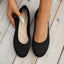 Spring and Autumn 2023 New Outwear Solid Color Oversized Shallow Cut Shoes Women's Knitted Comfort Flat Shoes Women - Slobuy
