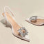 Spring and Autumn Fashion New Sexy Banquet Comfortable Crystal Transparent Solid Color Pointed Toe Women's High Heels - Slobuy