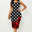 Spring and Summer New Fashion Women's Sleeveless Wrapped Hip Print Dress Women's Clothing - Slobuy