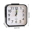 Square Analog Display Home Decor Bedroom Night Light Alarm Clock Daily Non Ticking Battery Operated Alarm Clock Small Night Lamp - Slobuy