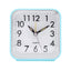 Square Analog Display Home Decor Bedroom Night Light Alarm Clock Daily Non Ticking Battery Operated Alarm Clock Small Night Lamp - Slobuy