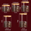 Square Glass Storage Jars with Bamboo Lid for Coffee Beans Grains Noodles food Storage Containers  Kitchen Organizers Storage - Slobuy