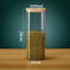 Square Glass Storage Jars with Bamboo Lid for Coffee Beans Grains Noodles food Storage Containers  Kitchen Organizers Storage - Slobuy