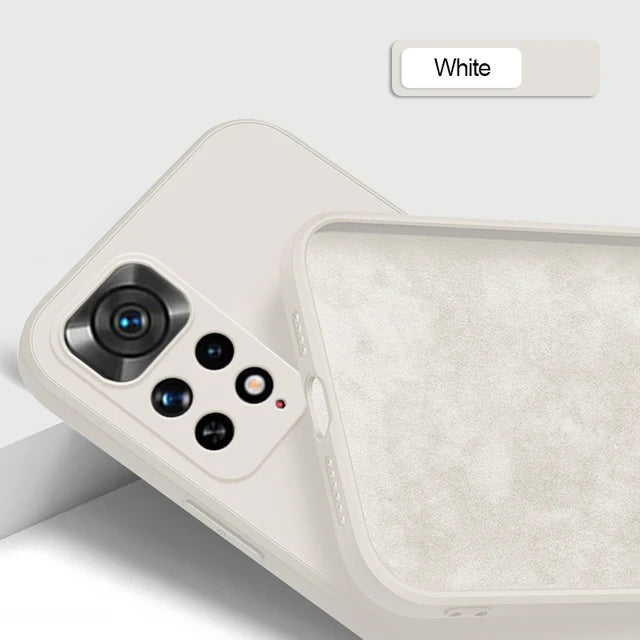Square Liquid Silicone Phone Case For Xiaomi Redmi Note 10 12C 11 10S 11S 9 11i 12 10T 11T Poco F3 X3 M4 Pro Lite 5G Nfc Cover - Slobuy