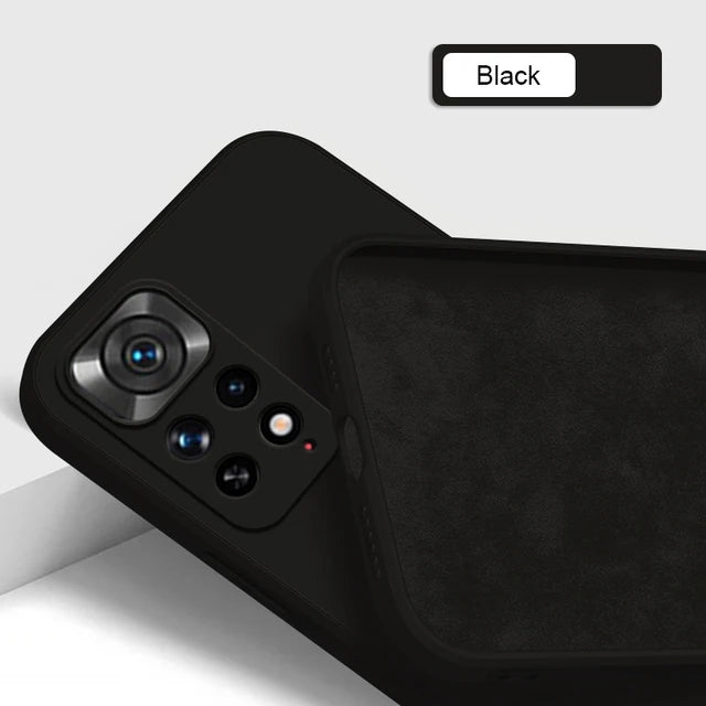 Square Liquid Silicone Phone Case For Xiaomi Redmi Note 10 12C 11 10S 11S 9 11i 12 10T 11T Poco F3 X3 M4 Pro Lite 5G Nfc Cover - Slobuy