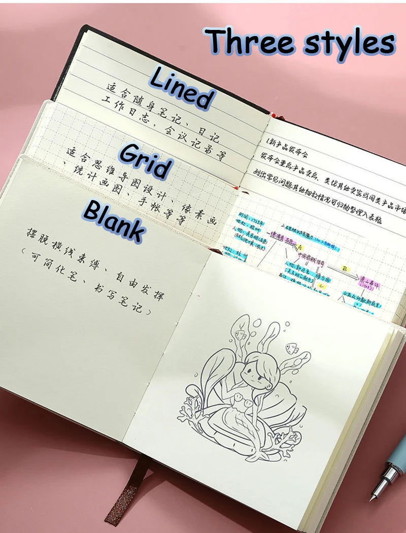 Square Notebook And Journal Mini Notepad Diary Agenda Planner Lined/Grid/Blank Writing Paper For Back To School Office Supplies - Slobuy