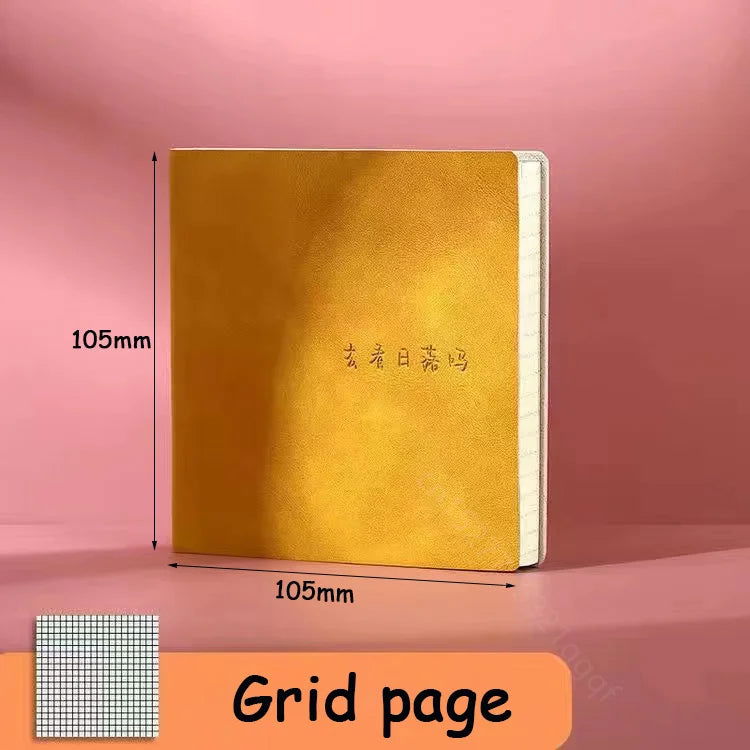 Square Notebook And Journal Mini Notepad Diary Agenda Planner Lined/Grid/Blank Writing Paper For Back To School Office Supplies - Slobuy