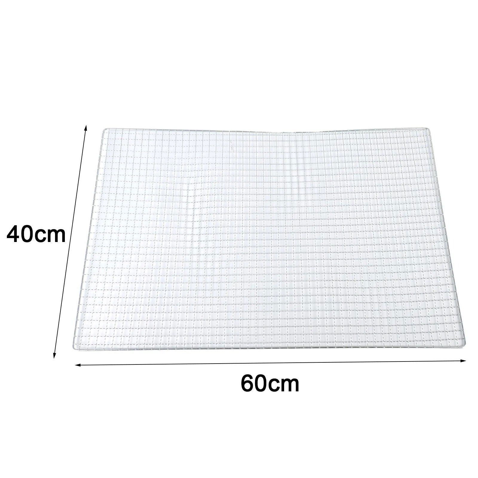 Stainless Steel BBQ Grate Mesh Net Grill Grate Grid For Camping, Field Trips, Wood Burning, Picnics Barbecue Tools - Slobuy