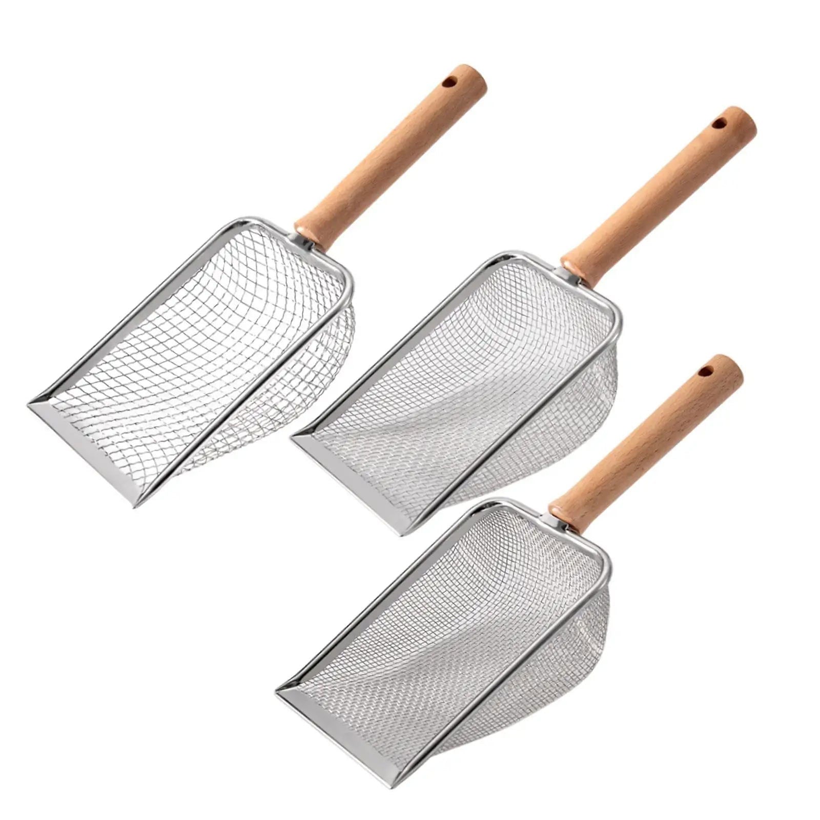 Stainless Steel Cat Litter Shovel Durable Litter Scooper Pets Supplies for Lizards Kitten Kitty Dogs Waste Instant Cleaning Tool - Slobuy