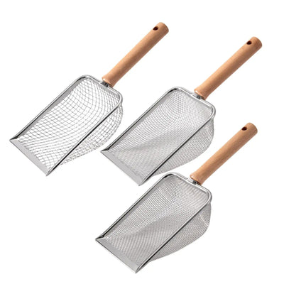 Stainless Steel Cat Litter Shovel Durable Litter Scooper Pets Supplies for Lizards Kitten Kitty Dogs Waste Instant Cleaning Tool - Slobuy