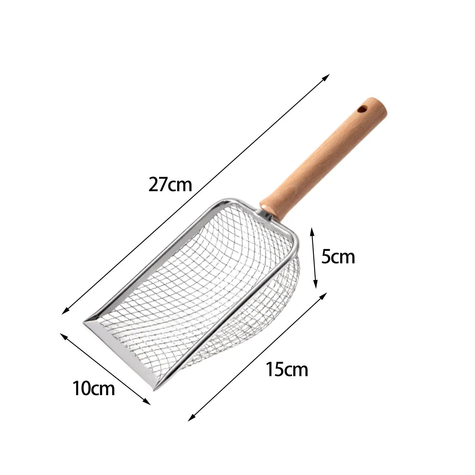 Stainless Steel Cat Litter Shovel Durable Litter Scooper Pets Supplies for Lizards Kitten Kitty Dogs Waste Instant Cleaning Tool - Slobuy