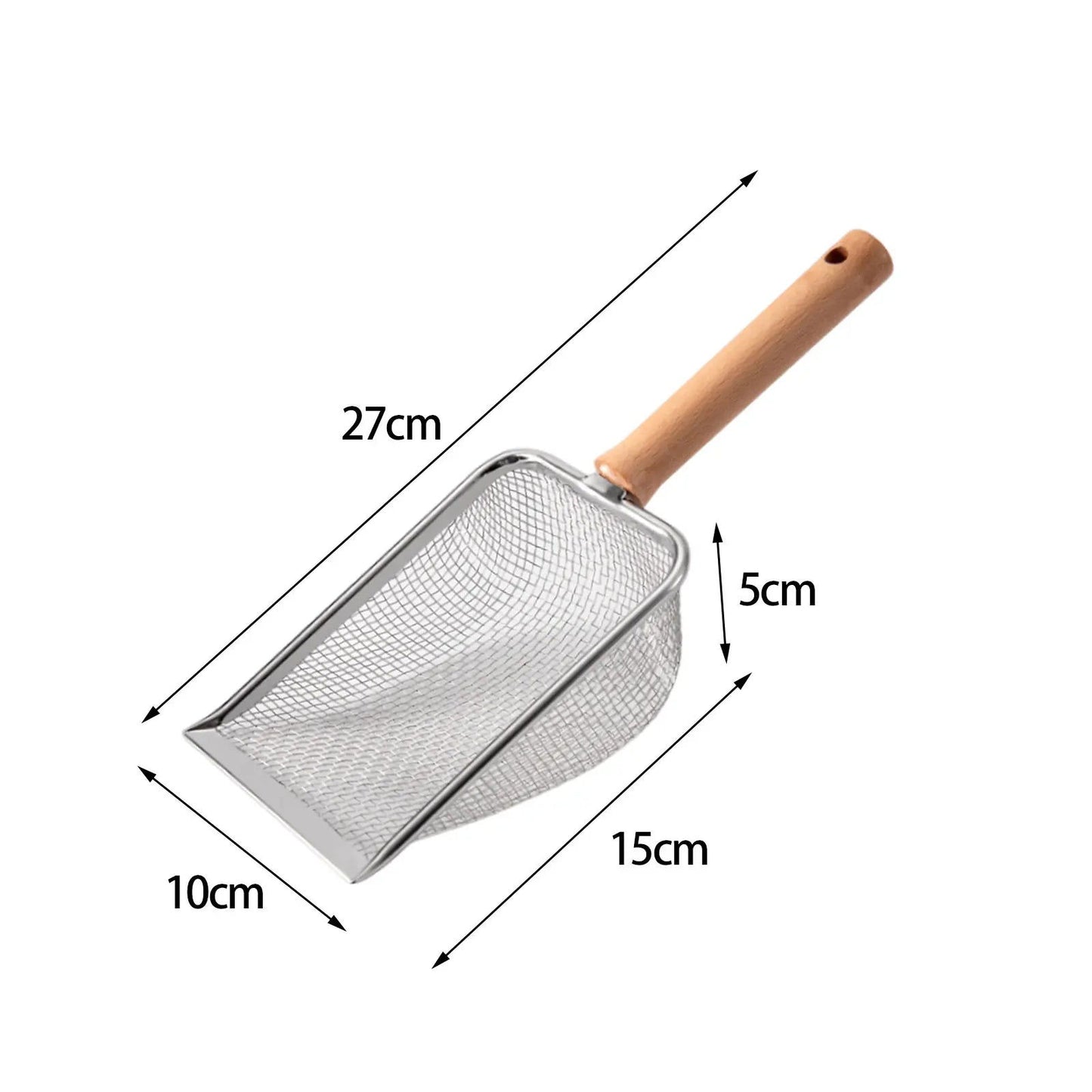 Stainless Steel Cat Litter Shovel Durable Litter Scooper Pets Supplies for Lizards Kitten Kitty Dogs Waste Instant Cleaning Tool - Slobuy