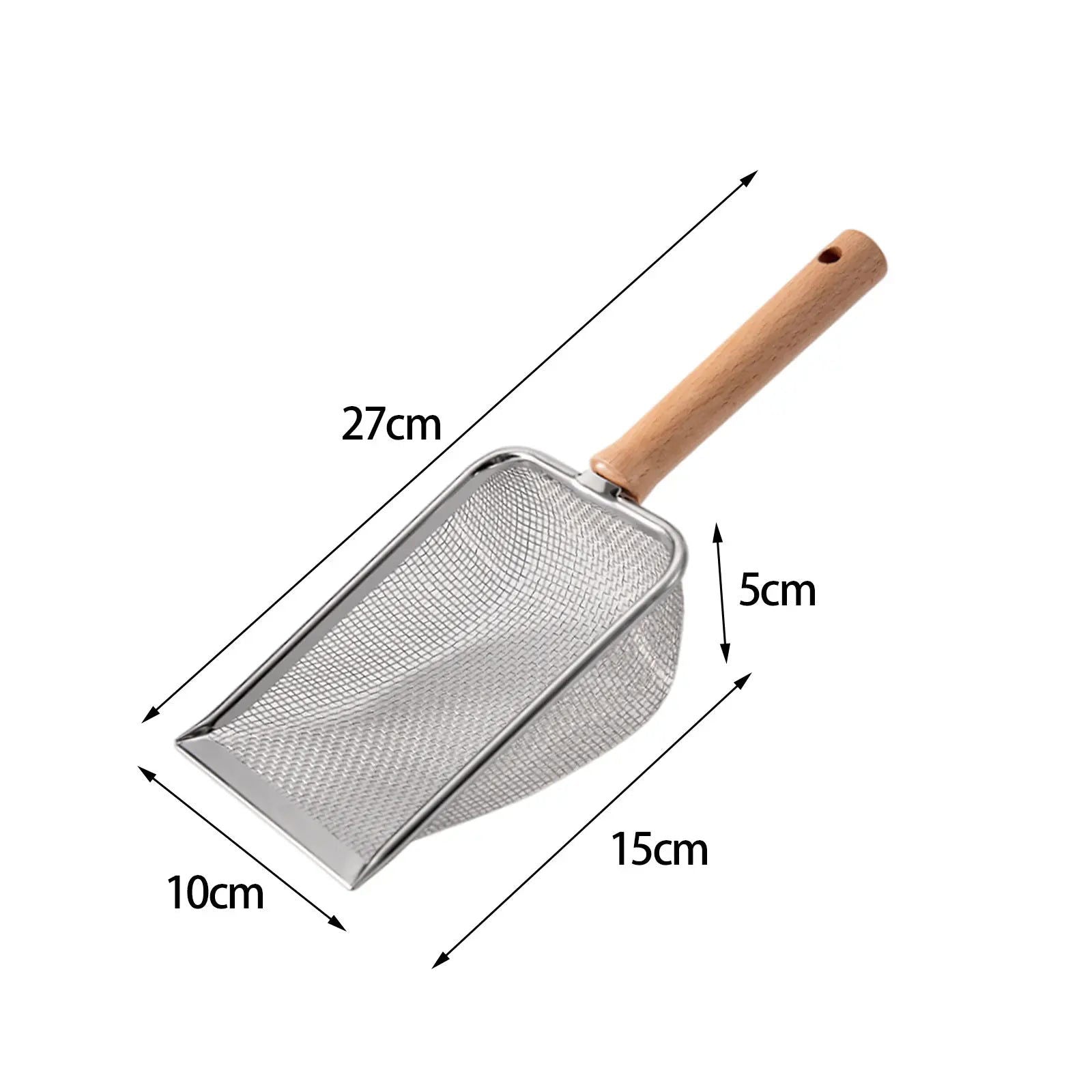 Stainless Steel Cat Litter Shovel Durable Litter Scooper Pets Supplies for Lizards Kitten Kitty Dogs Waste Instant Cleaning Tool - Slobuy