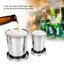 Stainless Steel Folding Cup Portable Water Drinking Cup Retractable Telescopic Collapsible Cups For Outdoor Travel With Keychain - Slobuy