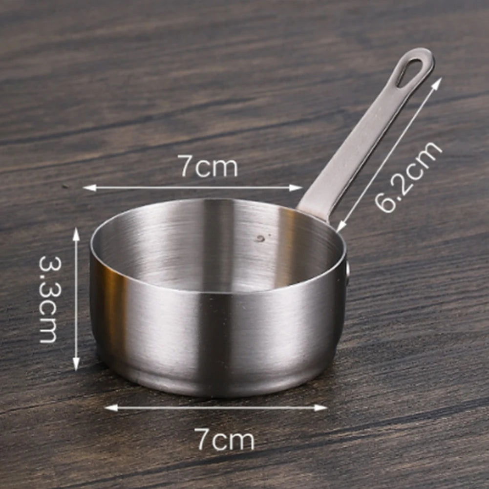 Stainless Steel Milk Pot Saucepan Nonstick Small Pan Mini Pots With Handle For Warming Milk Cooking Porridge Noodles - Slobuy
