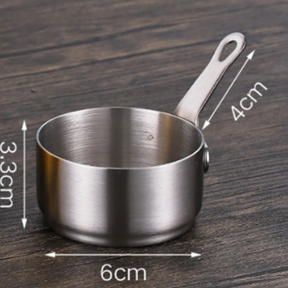 Stainless Steel Milk Pot Saucepan Nonstick Small Pan Mini Pots With Handle For Warming Milk Cooking Porridge Noodles - Slobuy