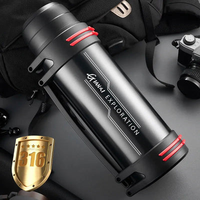 Stainless Steel Thermos Bottle Vacuum Large capacity Flasks Water Bottle Insulated Water Outdoor travel Bottle Cup Keeping Warm - Slobuy