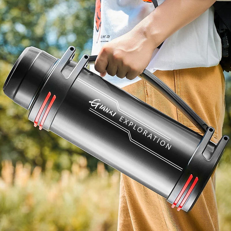 Stainless Steel Thermos Bottle Vacuum Large capacity Flasks Water Bottle Insulated Water Outdoor travel Bottle Cup Keeping Warm - Slobuy