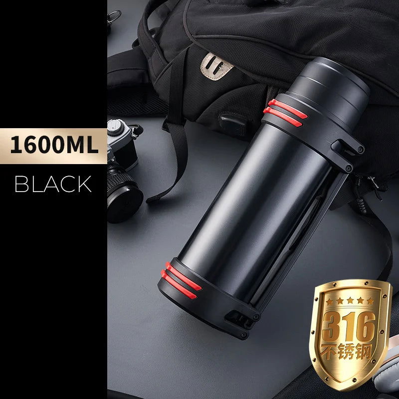 Stainless Steel Thermos Bottle Vacuum Large capacity Flasks Water Bottle Insulated Water Outdoor travel Bottle Cup Keeping Warm - Slobuy