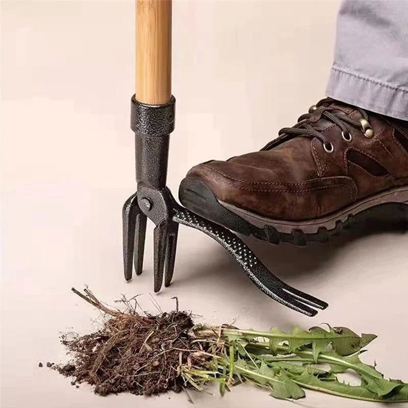 Stand Up Weed Puller Claw Aluminum Alloy Manual Weeding Head Replacement Garden Digging Grass Shovel Tool Root Remover No Pole - Slobuy