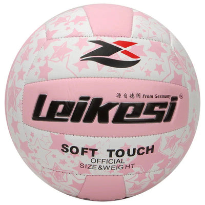 Standard Size 5 Volleyball for Adults PVC Machine Sewn Explosion Proof Anti-slip Training Ball Sand Beach High Bouncy Volleyball - Slobuy