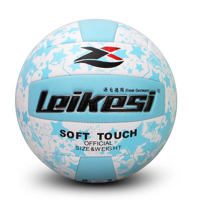 Standard Size 5 Volleyball for Adults PVC Machine Sewn Explosion Proof Anti-slip Training Ball Sand Beach High Bouncy Volleyball - Slobuy