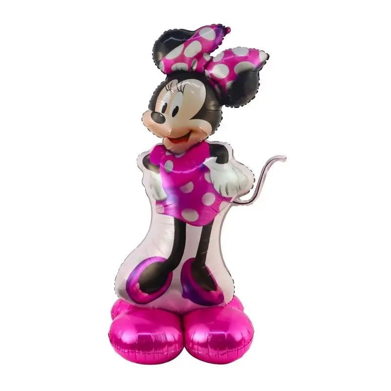 Standing Mickey Minnie Disney Cartoon Balloon Mickey Theme Birthday Party Decoration Foil Balloon Baby Shower Children's Toy - Slobuy