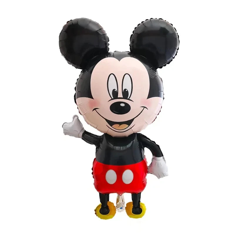 Standing Mickey Minnie Disney Cartoon Balloon Mickey Theme Birthday Party Decoration Foil Balloon Baby Shower Children's Toy - Slobuy