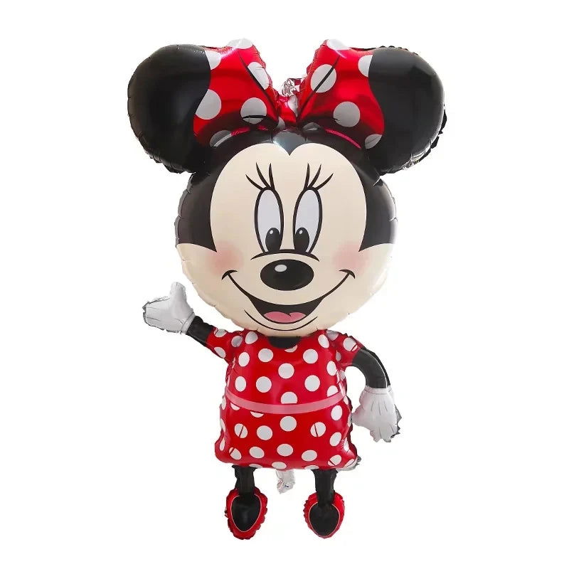 Standing Mickey Minnie Disney Cartoon Balloon Mickey Theme Birthday Party Decoration Foil Balloon Baby Shower Children's Toy - Slobuy