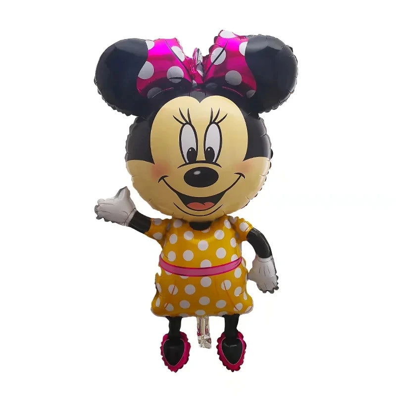 Standing Mickey Minnie Disney Cartoon Balloon Mickey Theme Birthday Party Decoration Foil Balloon Baby Shower Children's Toy - Slobuy