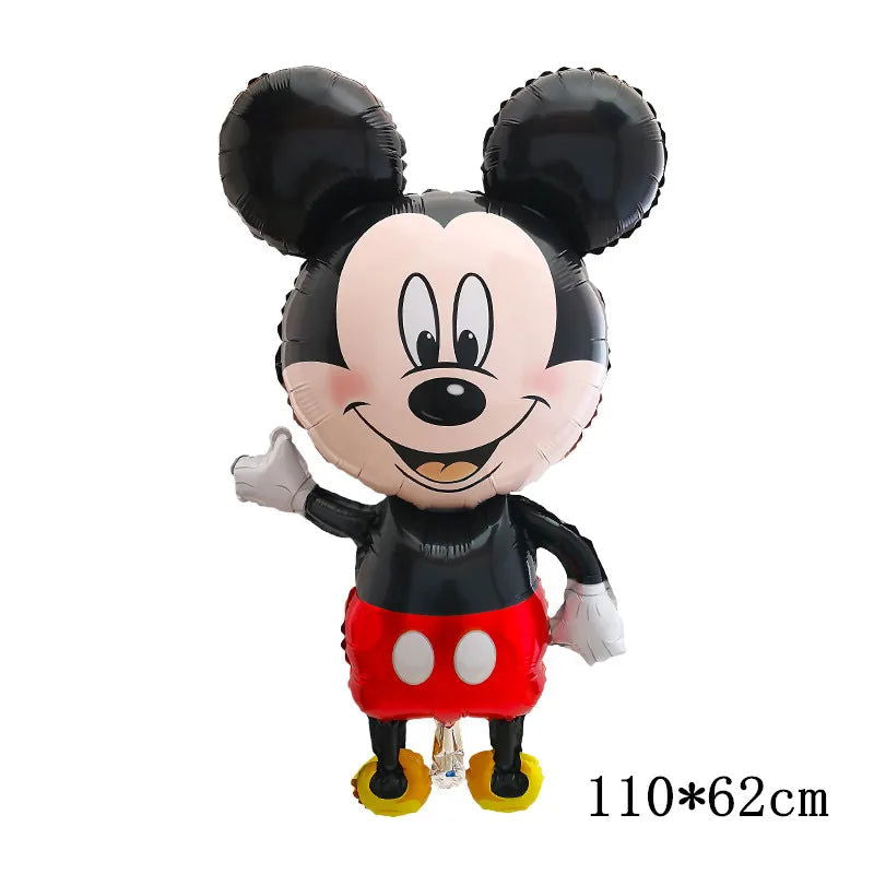 Standing Mickey Minnie Disney Cartoon Balloon Mickey Theme Birthday Party Decoration Foil Balloon Baby Shower Children's Toy - Slobuy