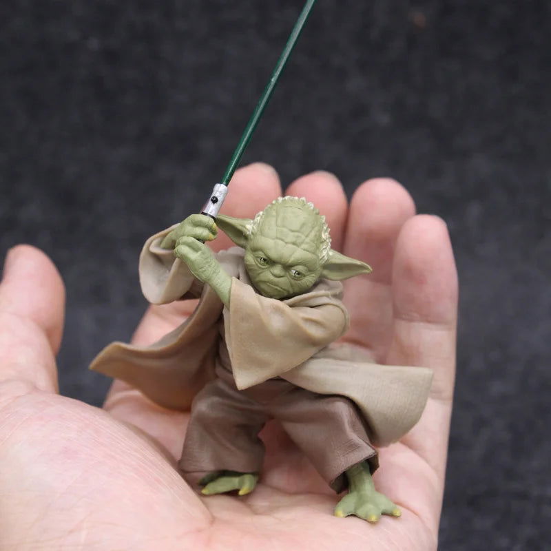 Star Wars Mandalorian Master YODA with Sword Action Figure Toys - Slobuy