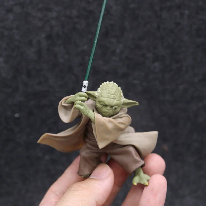 Star Wars Mandalorian Master YODA with Sword Action Figure Toys - Slobuy