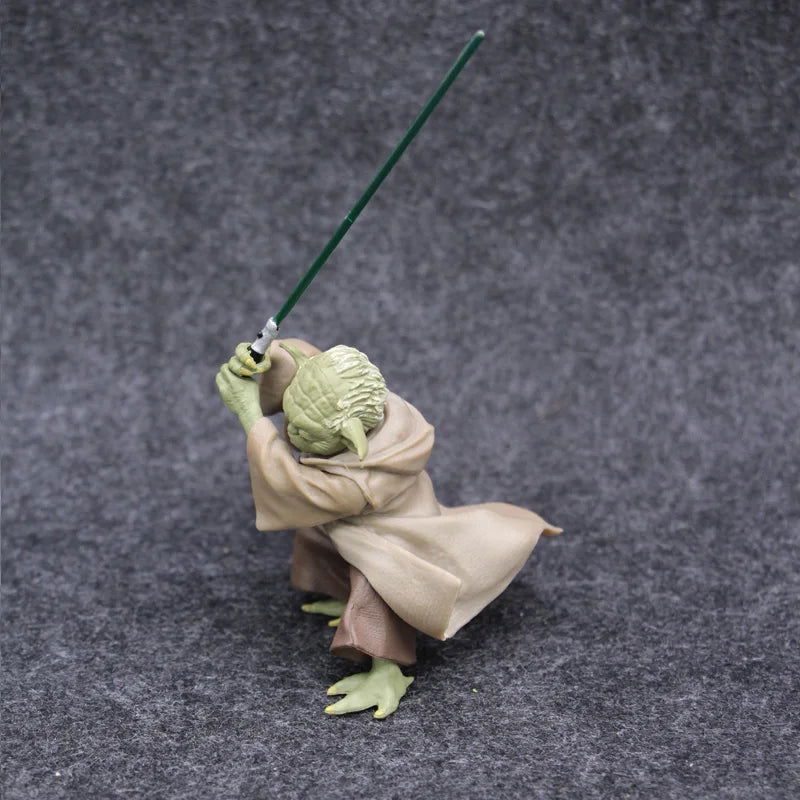 Star Wars Mandalorian Master YODA with Sword Action Figure Toys - Slobuy